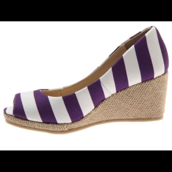 LILLYBEE U KANSAS STATE WILDCATS STRIPED SHOES - Picture 1 of 5